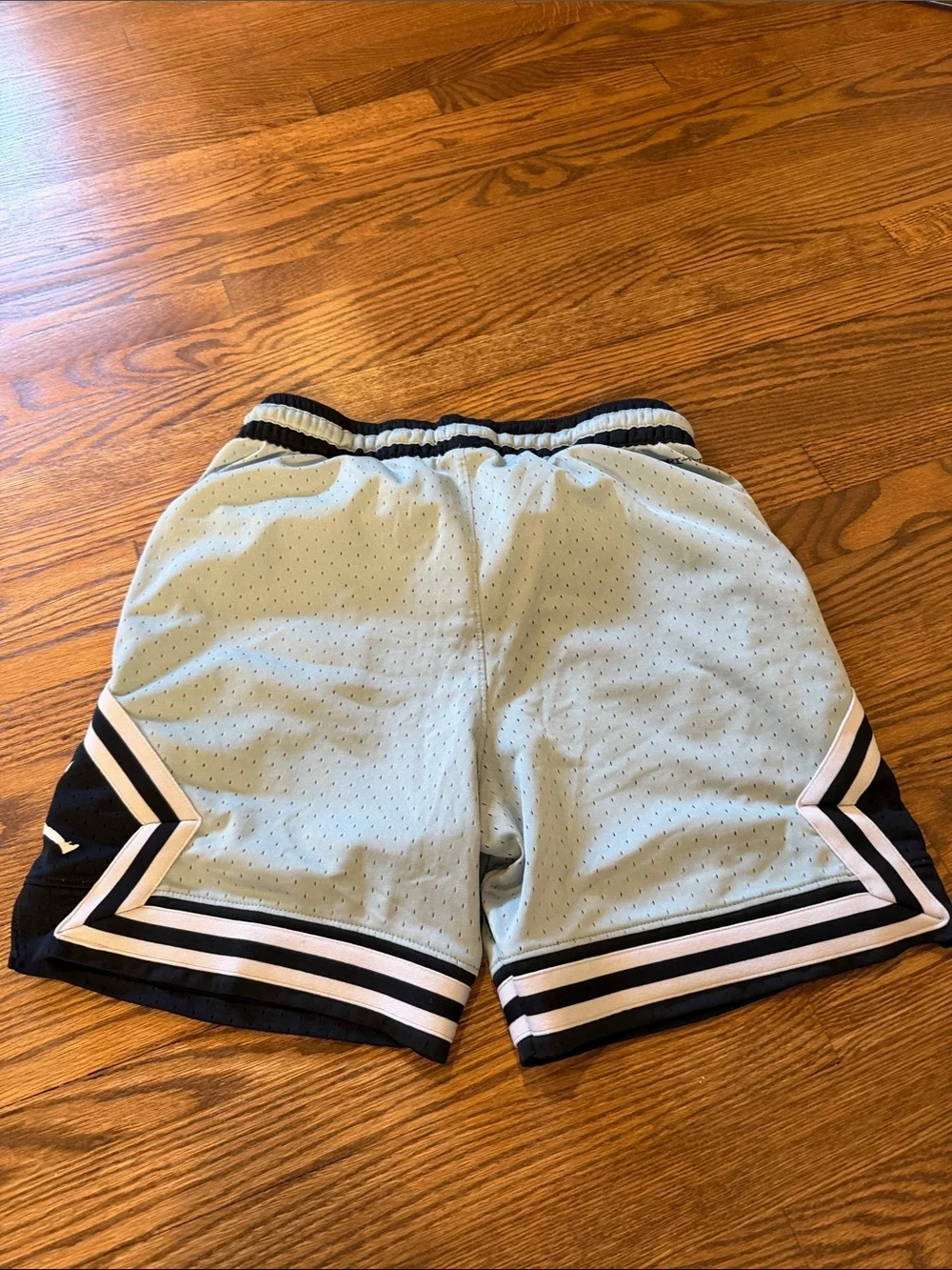 Jordan Light Blue Athletic Shorts with Black & White Trim Size Medium